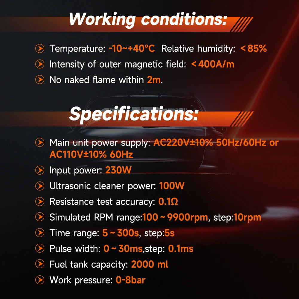 6-Cylinder GDI, EFI, FSI, Ultrasonic Fuel Injector Cleaner