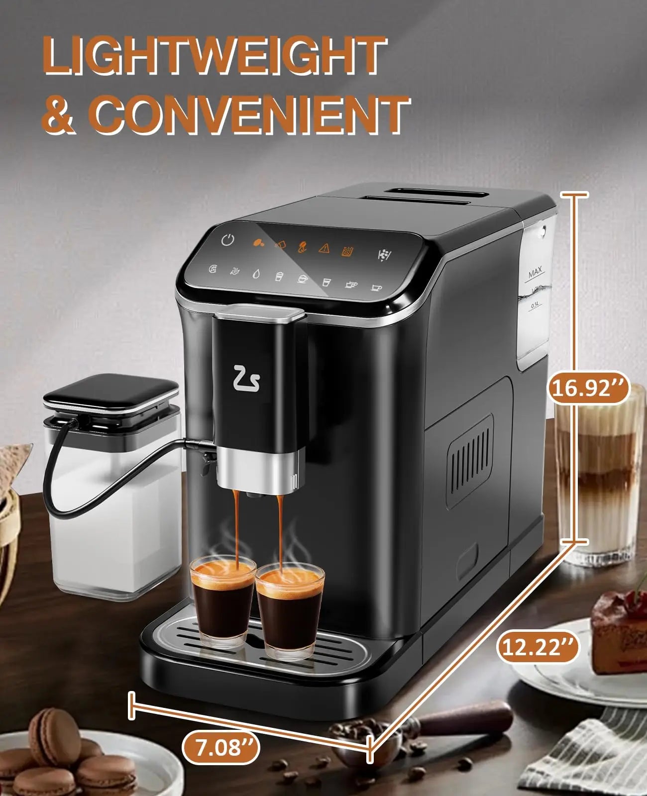 Fully Automatic Espresso Machine w/Grinder