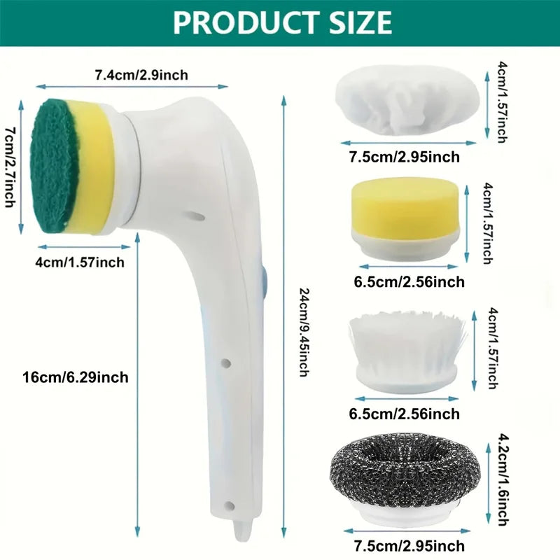 Waterproof Electric Cleaning Brush for Bathroom/Kitchen