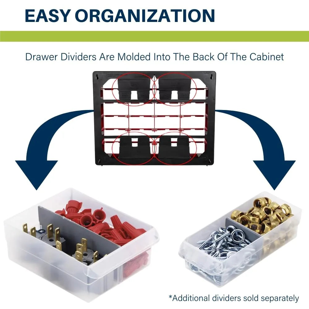 44-Drawer Storage Cabinet for Garage Organization