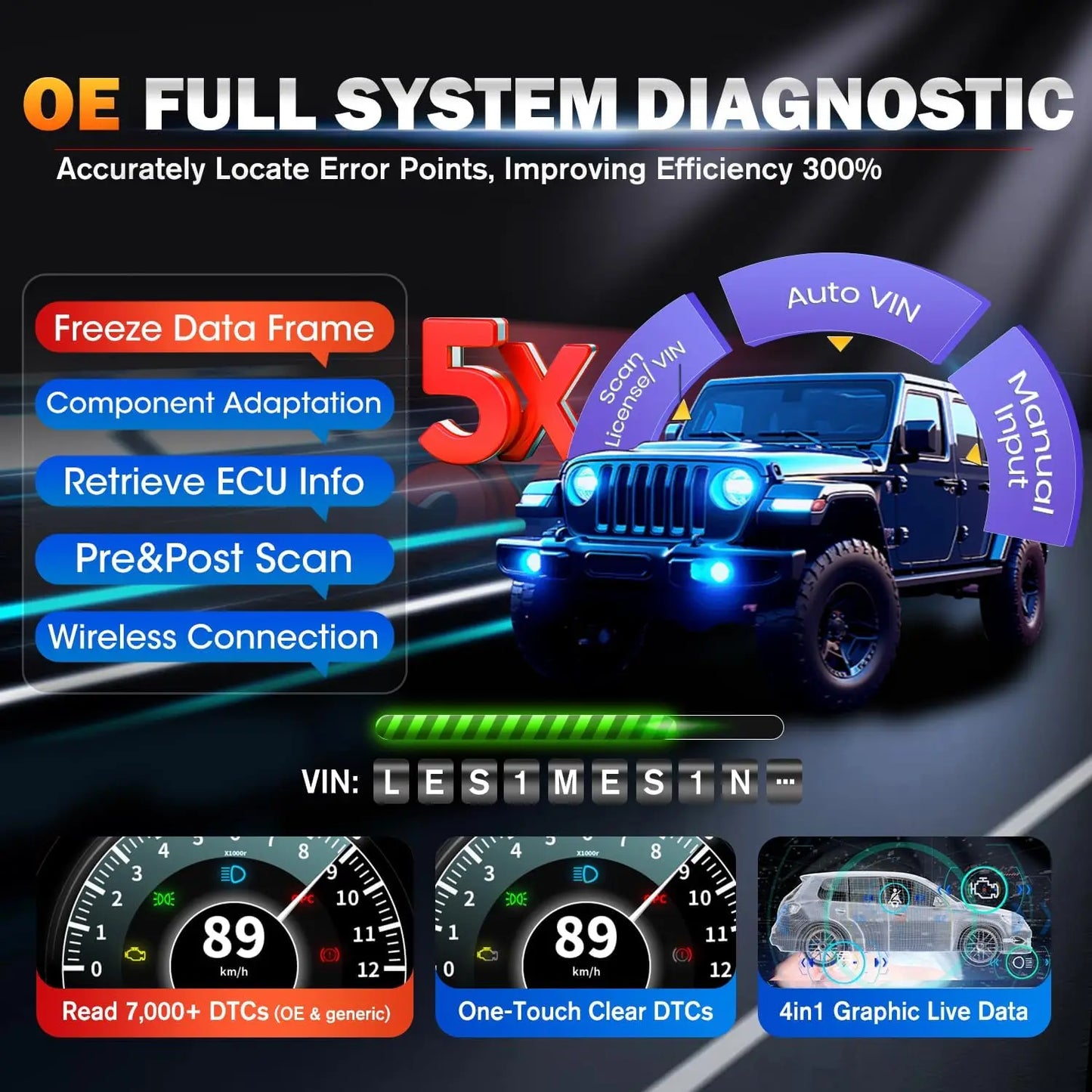 Autel MaxiCOM 8 Inch Diagnostic Tool 40+ Services
