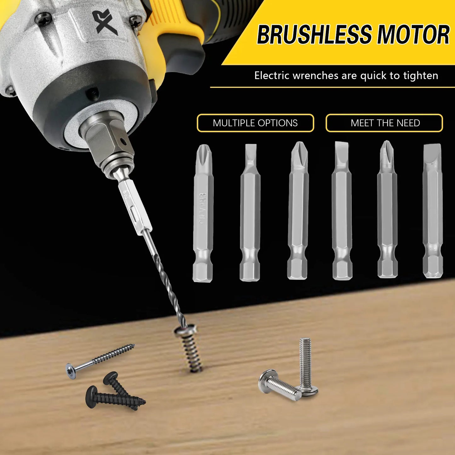 Cordless Impact Wrench 1/2" Torque 280 ft-lbs (380N.m)