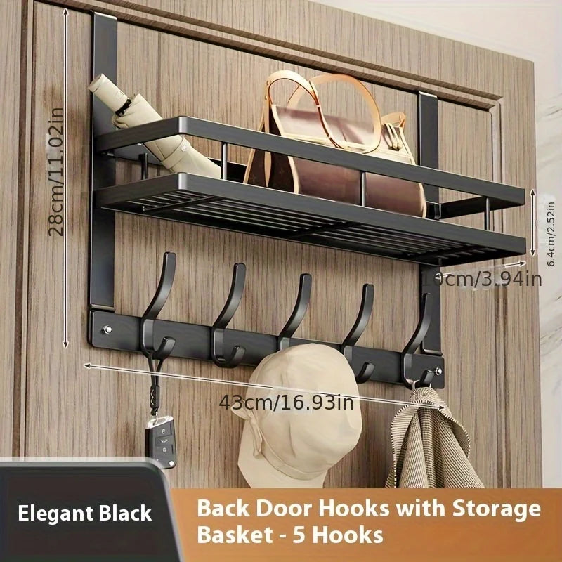 Easy To Install Over-the-Door Storage Rack