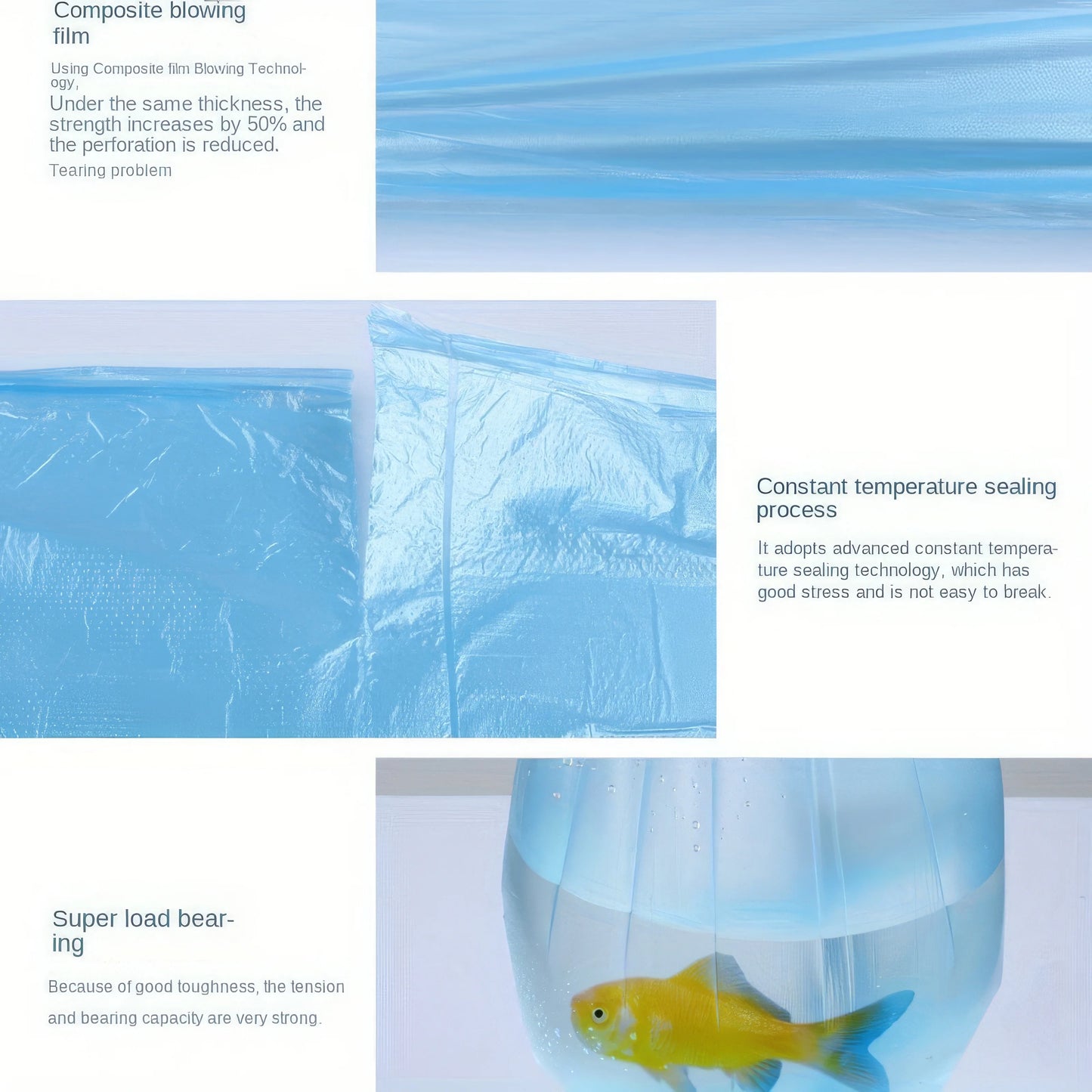 300-Pack Household Kitchen Trash Bags