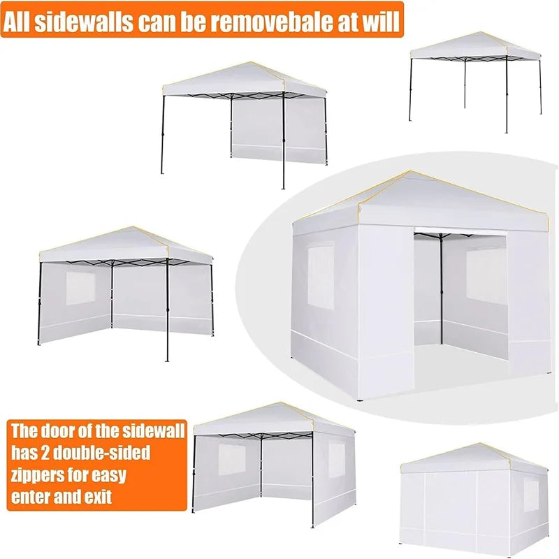 10x10FT Pop Up Canopy with Windows and Mosquito net
