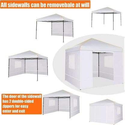 10x10FT Pop Up Canopy with Windows and Mosquito net