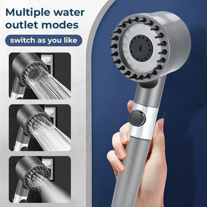 High Pressure Shower Head, 3 Spray Modes, 1.5M Hose