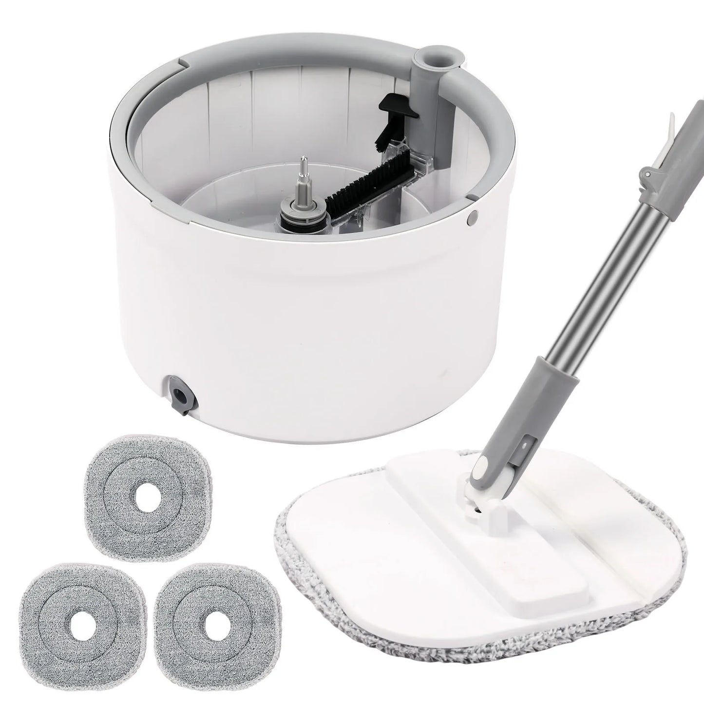 Round Flat Mop/Bucket Set with Dirty/Clean Water Separation