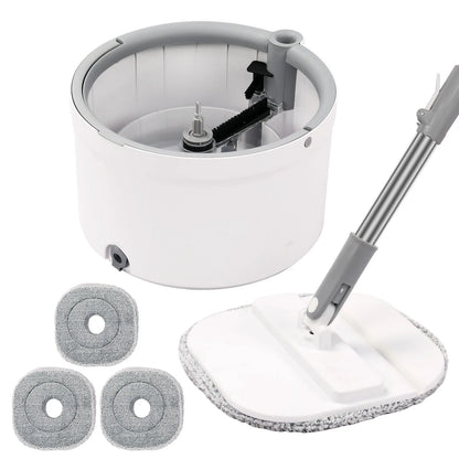 Round Flat Mop/Bucket Set with Dirty/Clean Water Separation