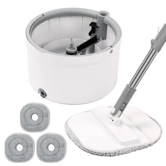 Round Flat Mop/Bucket Set with Dirty/Clean Water Separation