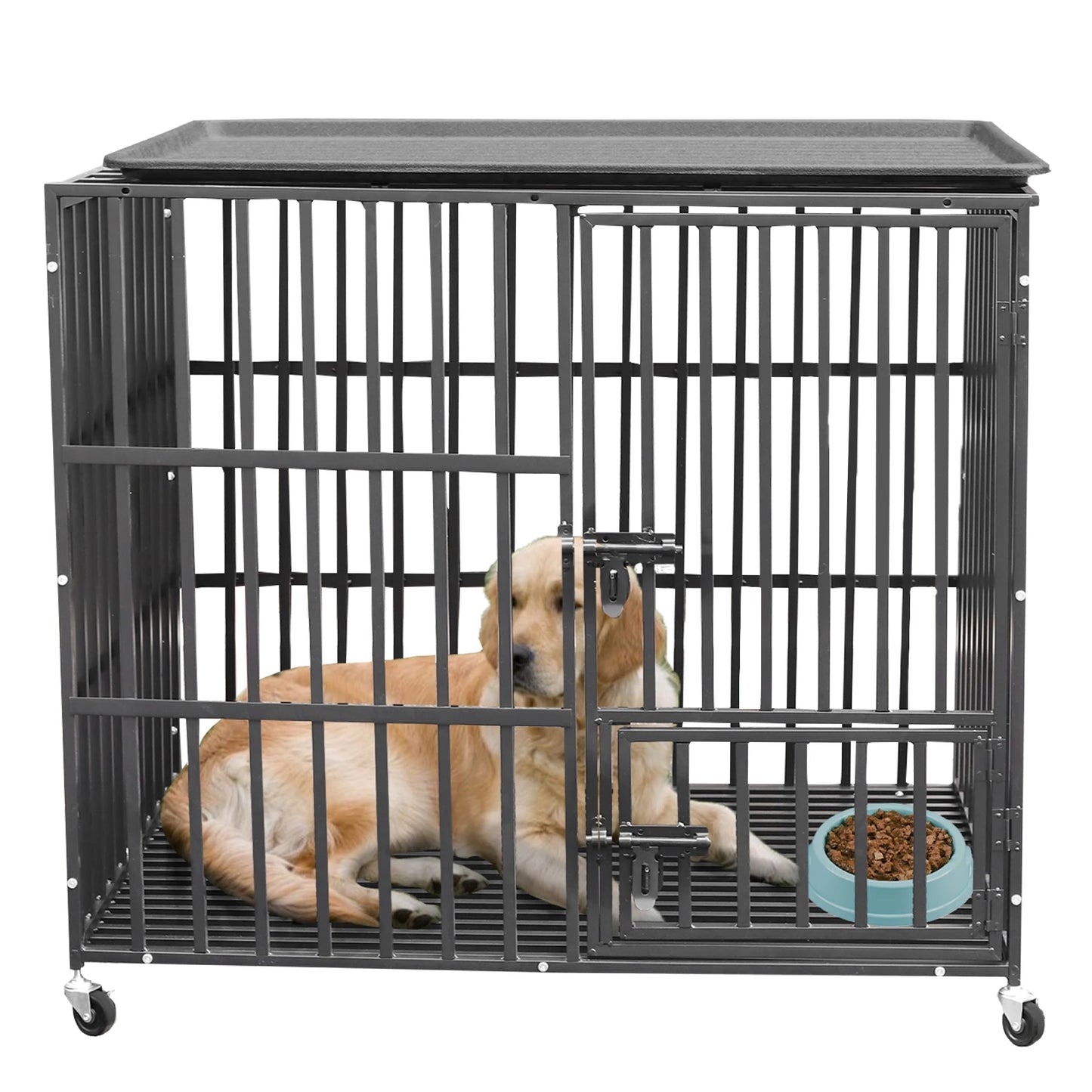 Rolling Heavy XXL Large Pet Playpen with Tray