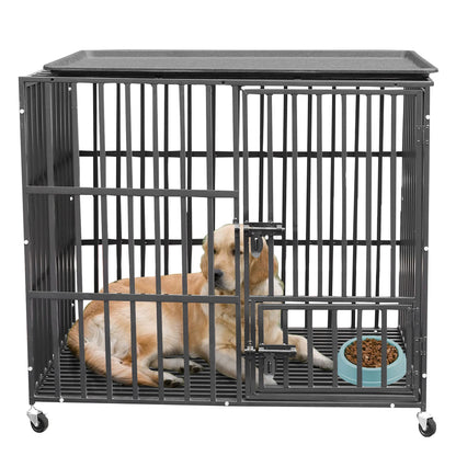 Rolling Heavy XXL Large Pet Playpen with Tray