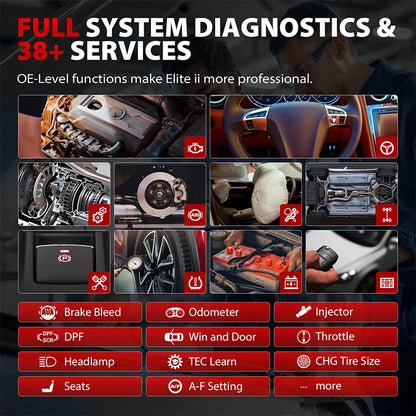 Autel Elite II PRO Diagnostic Scanner. Complete Coding Capability