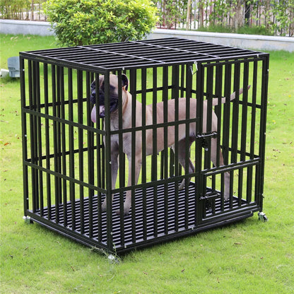 Rolling Heavy XXL Large Pet Playpen with Tray