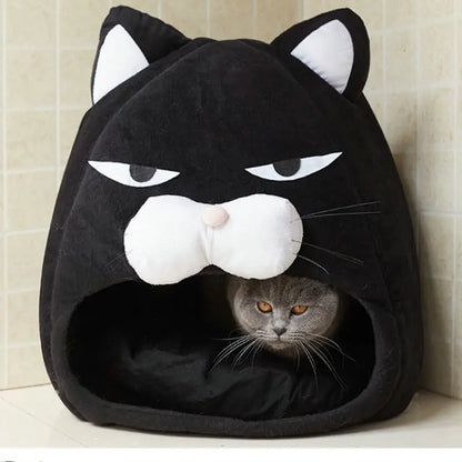 Foldable Cat Cave With Cushion