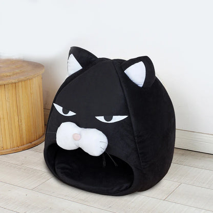 Foldable Cat Cave With Cushion