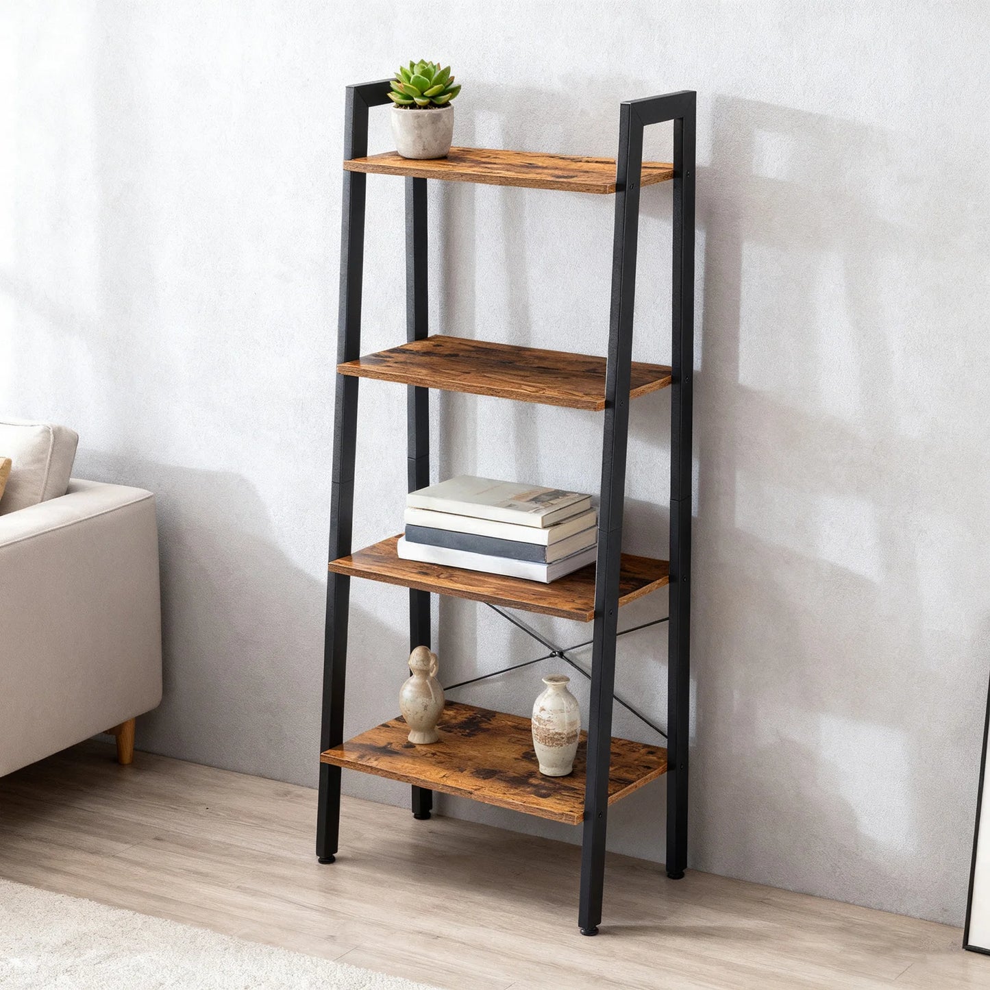 4 Tier Wooden Storage Selves