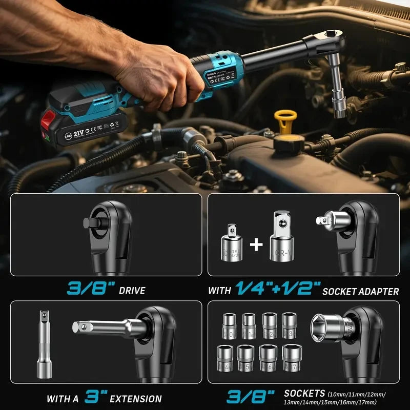 3/8" 21V Cordless Electric Wrench