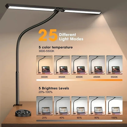LED Desk Lamp for Home Office w/ Dimmer