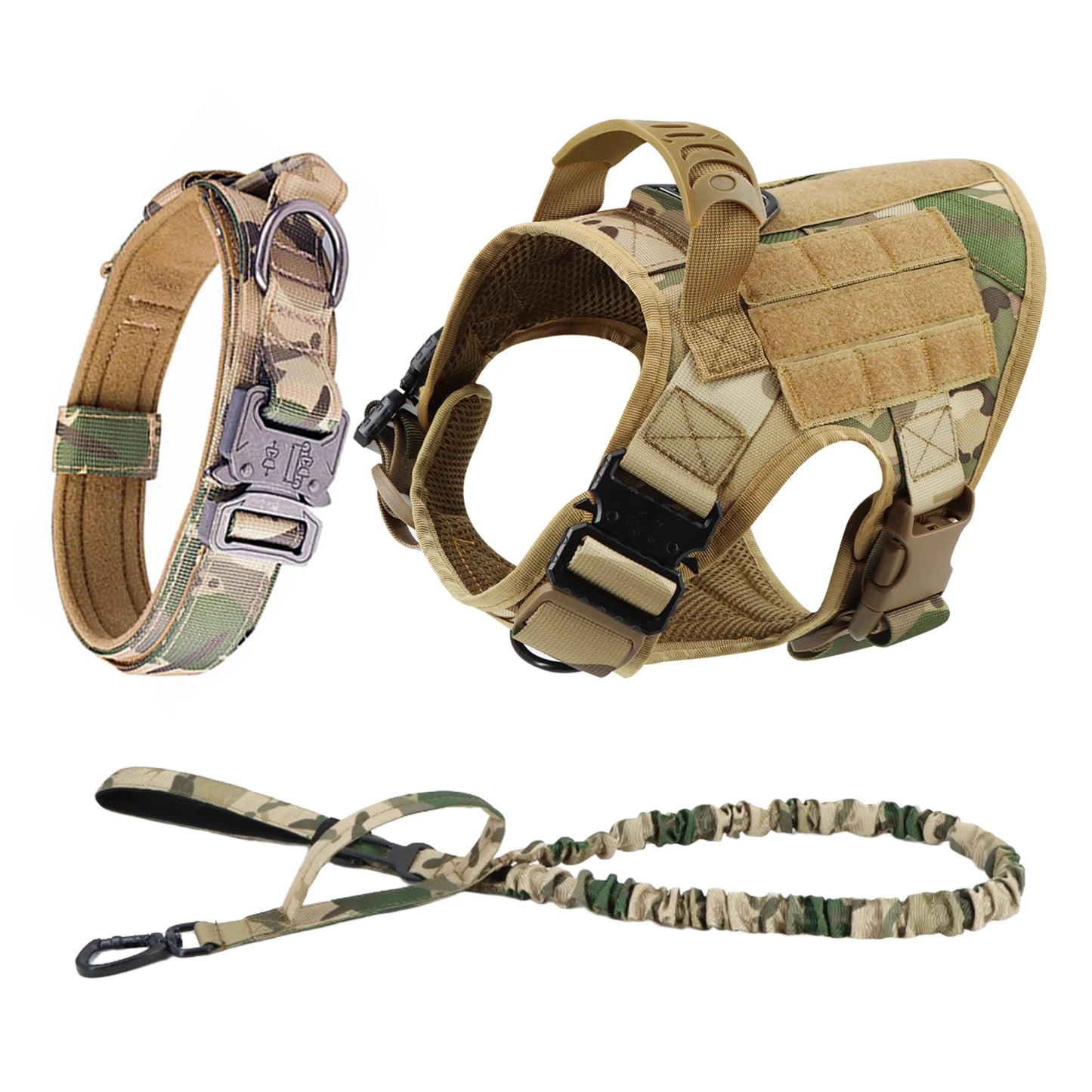 Large Dog Harness, Collar and Leash Set for Training and Walking