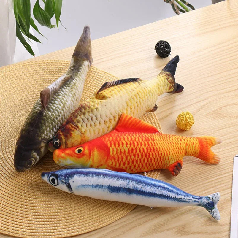 Simulation fish cat-teasing toys