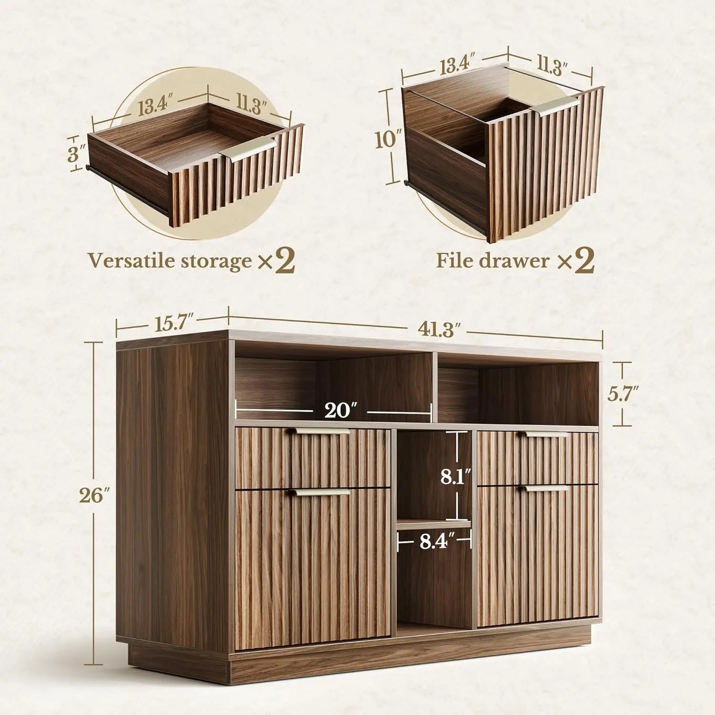 4 Drawer File Cabinet, with Lock