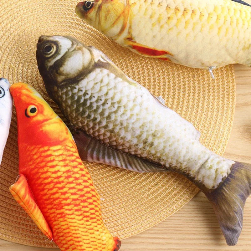 Simulation fish cat-teasing toys