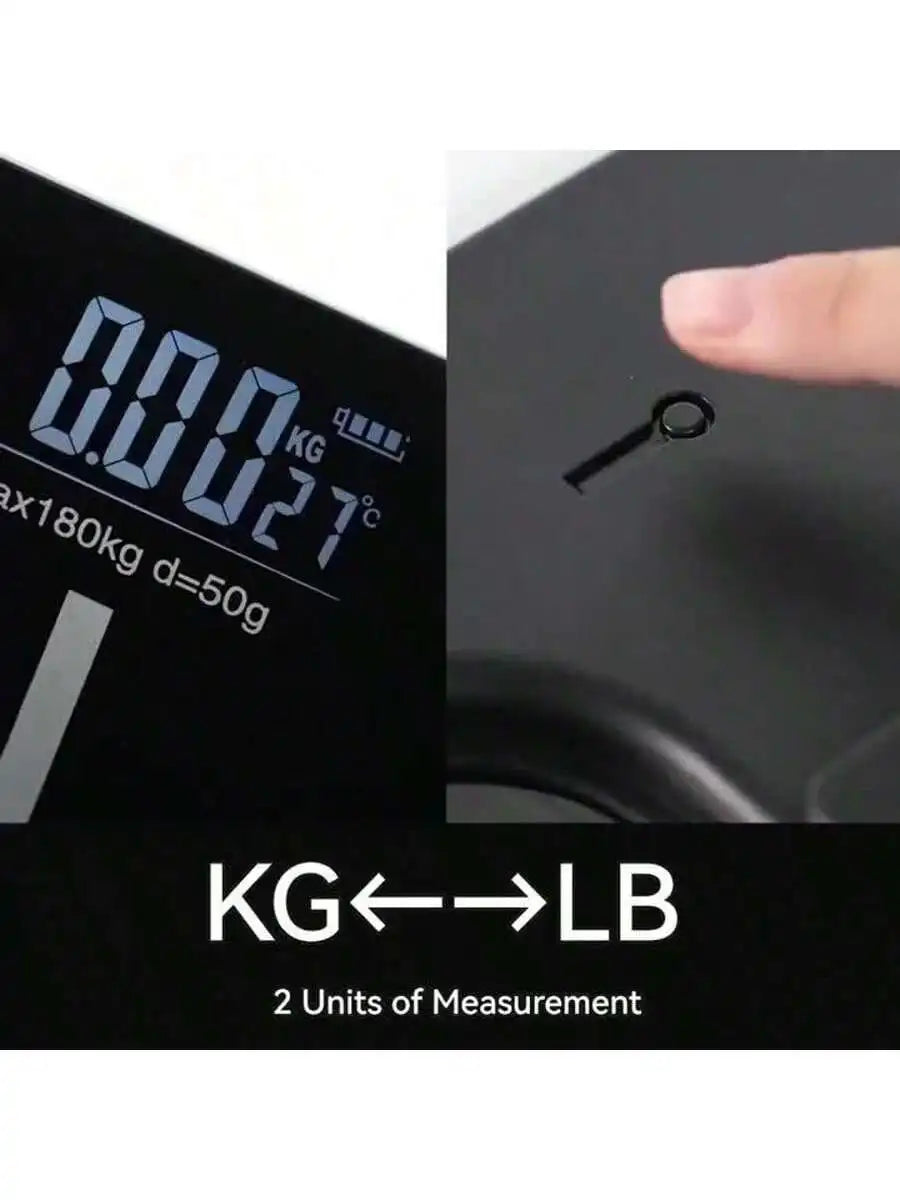 Body Fat Bathroom Scale with Tempered Glass 390 lbs Capacity