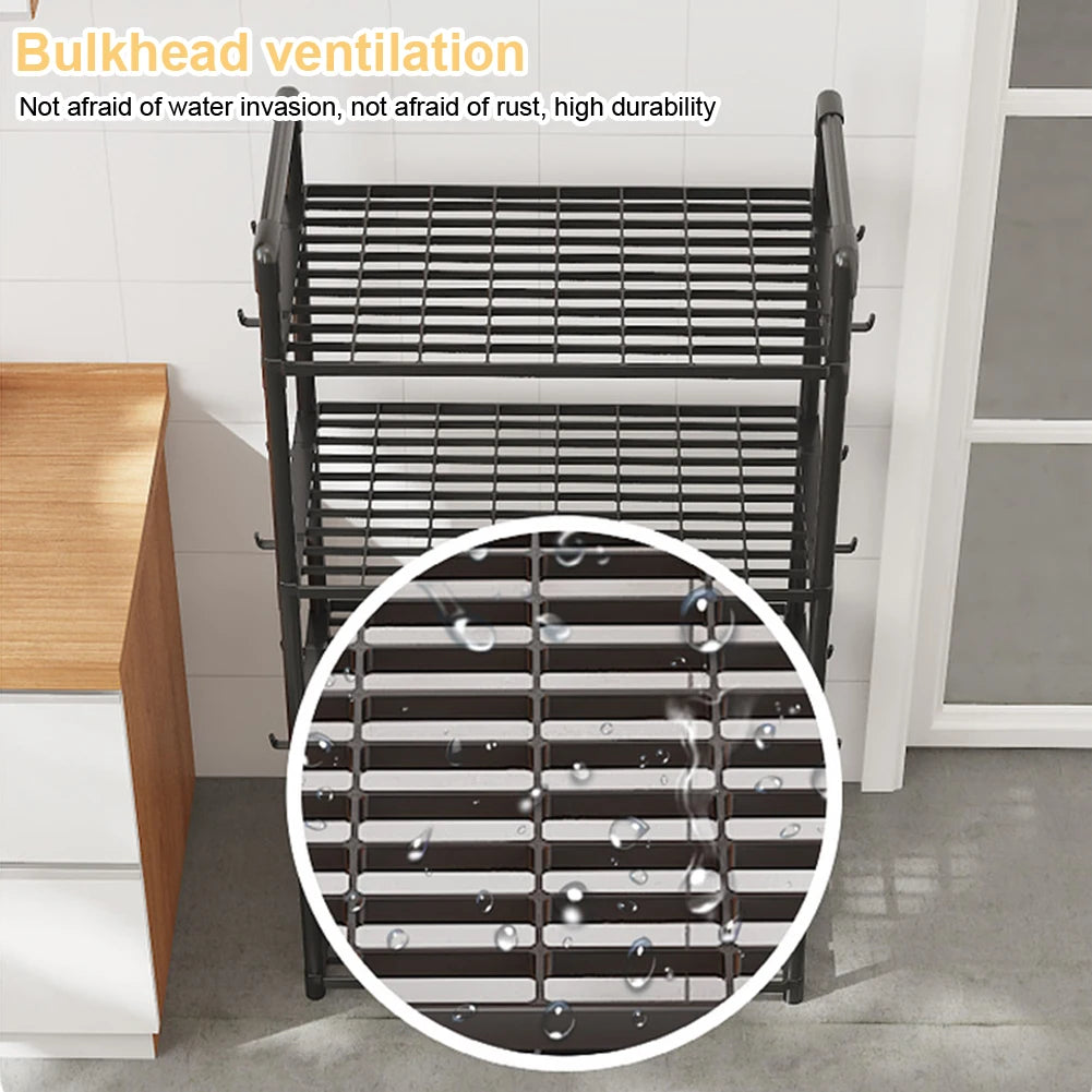 5-Shelf Adjustable Storage Rack 66 Lbs Capacity