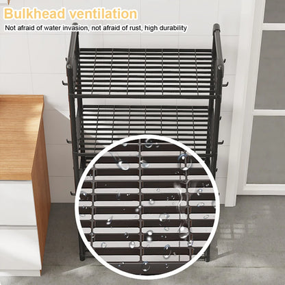 5-Shelf Adjustable Storage Rack 66 Lbs Capacity