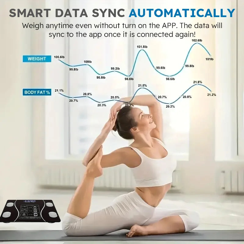 Wireless LED Digital Smart Body Fat Scale