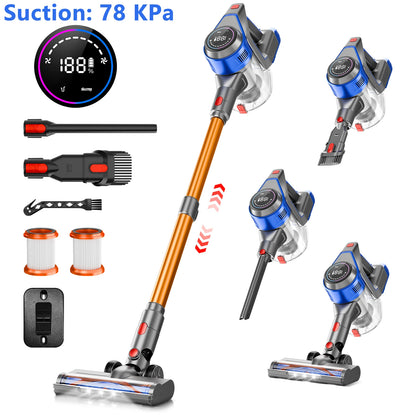 Cordless Handheld Vacuum Cleaner with High Power Suction, Wet and Dry