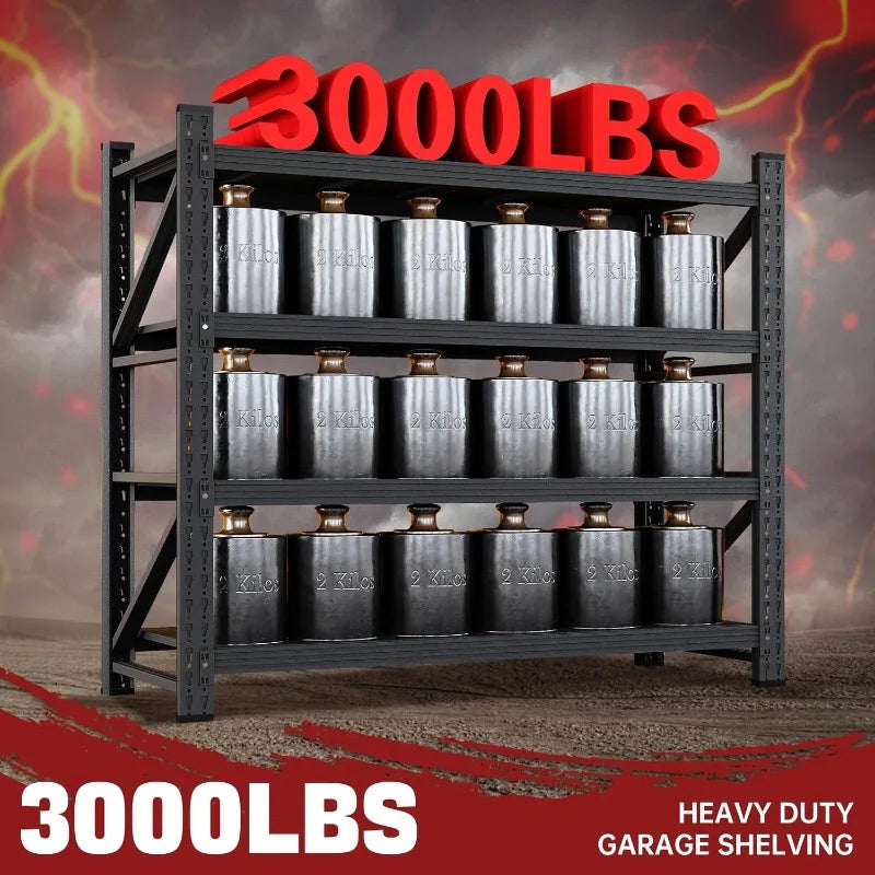 Storage w/4 Shelves, 48" Wide, 3K LB Capacity
