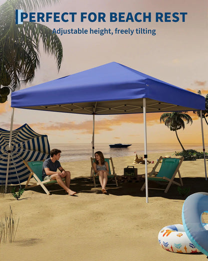 10x10 FT Pop Up Canopy Tent, Waterproof With Carry Bag