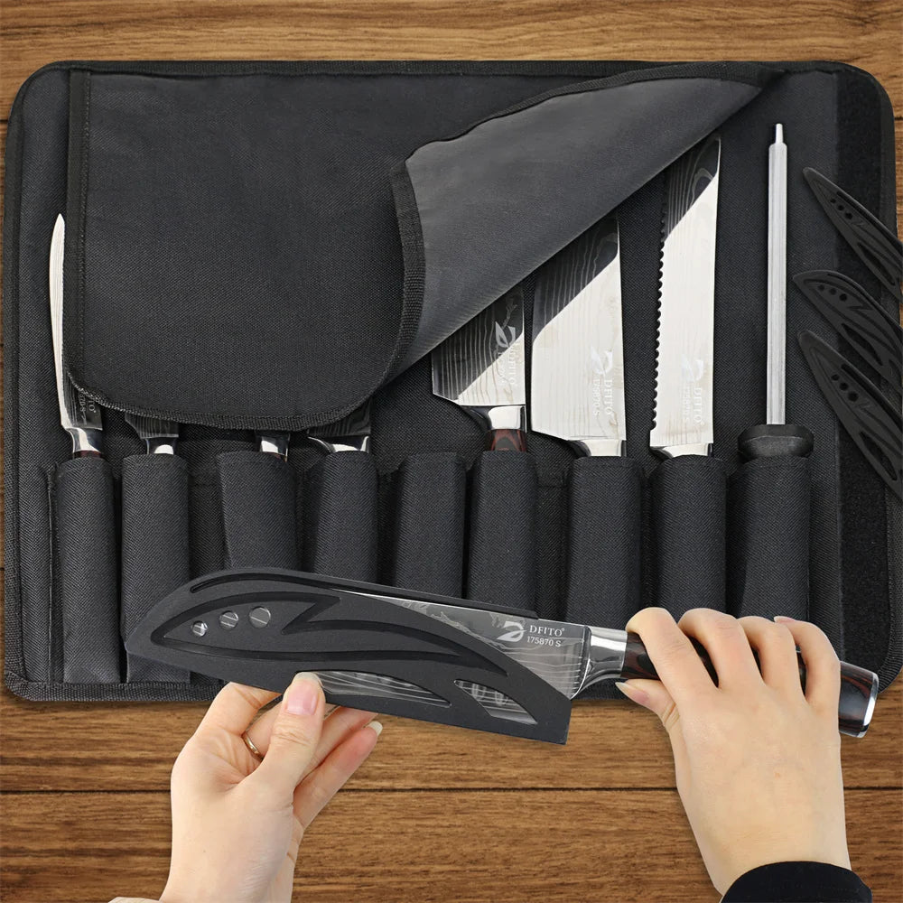 8pcs Kitchen Stainless Steel Chef Knife Set