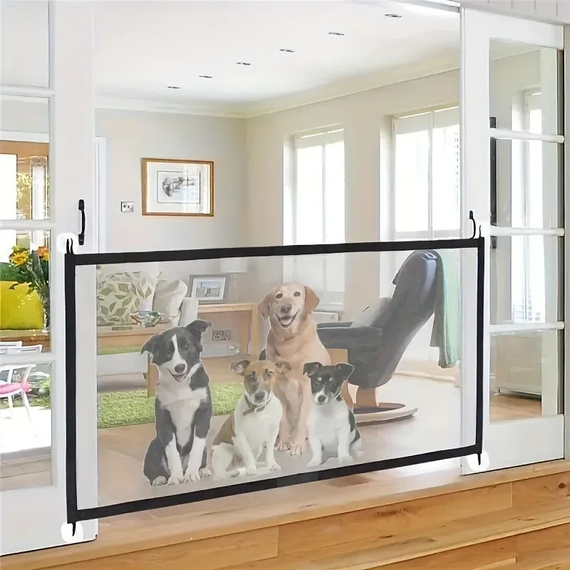 Dog Barrier Fence. Pet Security Gate for Indoor Outdoor