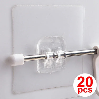 1-20 Self Adhesive Hooks for Bathroom & Kitchen