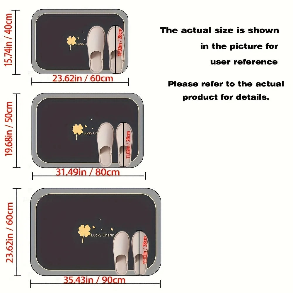 Quick Dry ,Super Absorbent, Non-slip Bath Mat