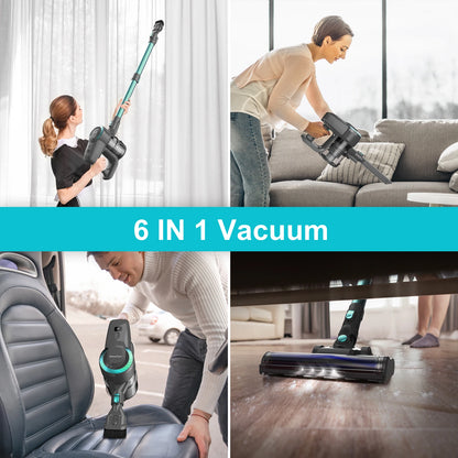 Cordless Upright Vacuum Cleaner, for Carpet, Floor, Car, Pet Hair