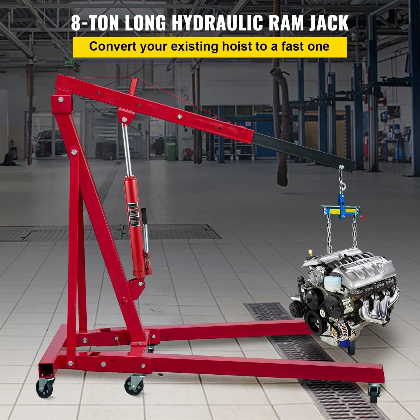 8 Ton Hydraulic Ram Replacement for Shop Cranes