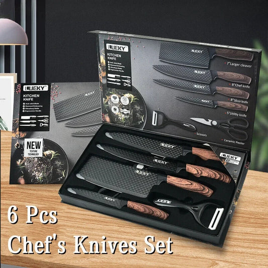 6-Piece Stainless Steel Kitchen Knife Set