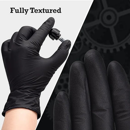 20/50/100PCS Black Nitrile Disposable Gloves