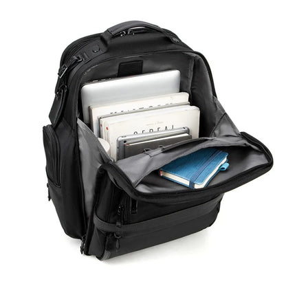 Black Multi-Pocket Business Laptop Backpack