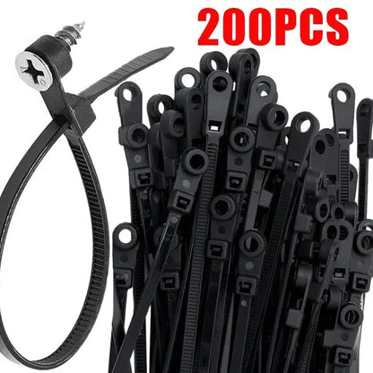 Nylon Cable Ties with Screw Hole Mount