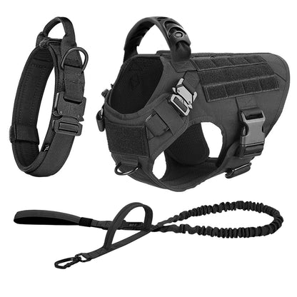Large Dog Harness, Collar and Leash Set for Training and Walking