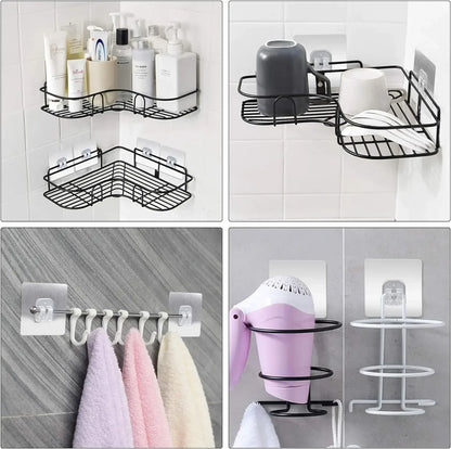 1-20 Self Adhesive Hooks for Bathroom & Kitchen