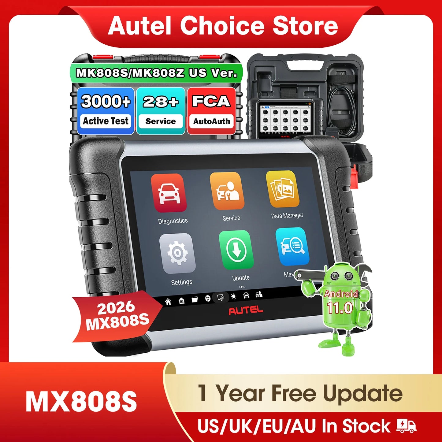 Autel MaxiCheck MX808S OBD2 Bi-directional Scanner