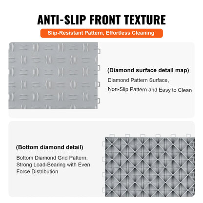 Interlocking Garage Floor Covering Tiles