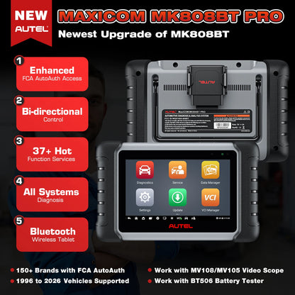 Autel MK808BT PRO Scan Tool w/Bluetooth