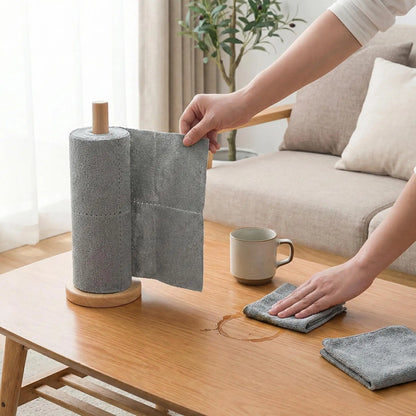 Non-Stick Tear-Off Microfiber Rags, for Greasy Stove Spills